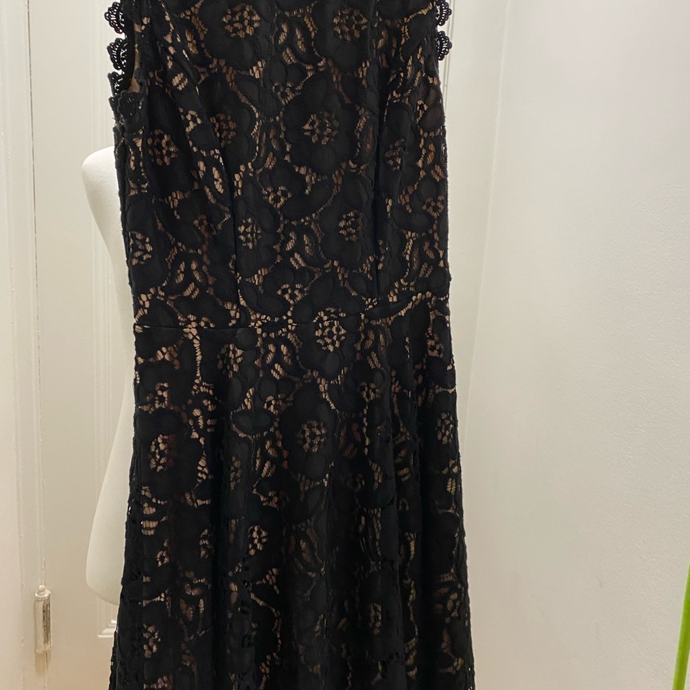 Elegant black lace dress